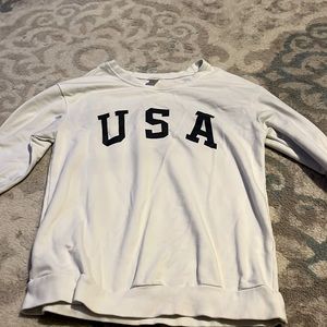 White USA sweatshirt